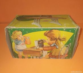 Joal Old Toys: ANTIGUA CAJA VACÍA TOTALMENTE ORIGINAL MAQUINA DE COSER DE JUGUETES JOAL - PRIMERA VERSIÓN -
